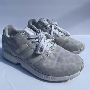 Adidas Torsion ZX Flux White Cream Leopard Size 9
